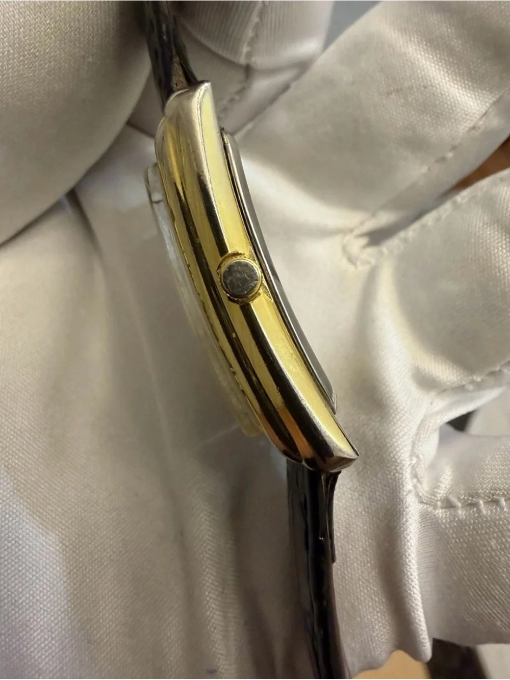 Vintage Aramis Quartz Tank Watch - Gold Plated Roman Numeral Dress Unisex Watch